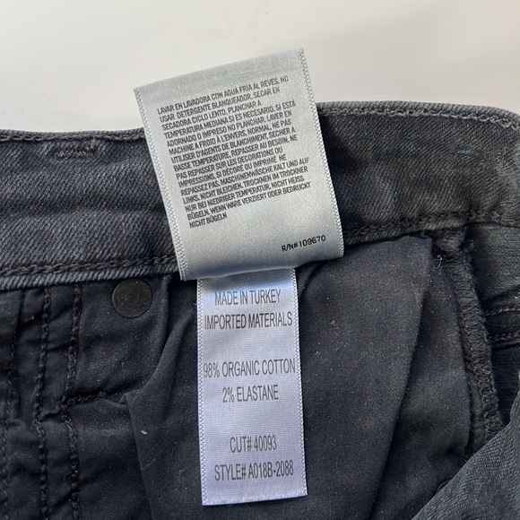 Agolde High Waist Slim Black Denim Sophie - Picture 6 of 6